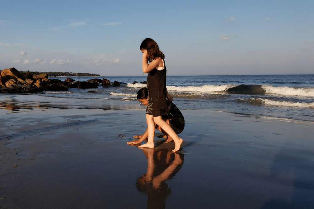 enfants sur la plage